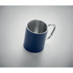 Trinkbecher mit Karabiner Blau, Detailaufnahme des Materials