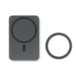Powerbank mit Ladestation 15W Grau, Rückansicht