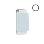 Powerbank mit Ladestation 15W Blau als Werbeartikel mit Logodruck