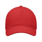 Baseball cap 5 panels 260g/m² Rot von oben