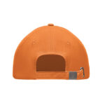 Baseball cap 5 panels 260g/m² Orange, Rückansicht