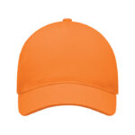 Baseball cap 5 panels 260g/m² Orange von oben