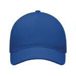 Baseball cap 5 panels 260g/m² Blau von oben