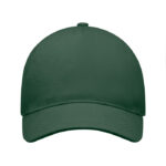 Baseball cap 5 panels 260g/m² Gruen von oben