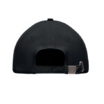 Baseball cap 5 panels 260g/m² Schwarz, Rückansicht
