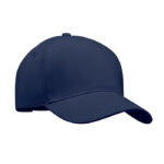 Baseball cap 5 panels 260g/m² Blau als Werbeartikel mit Logodruck