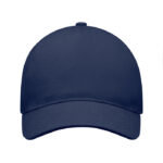 Baseball cap 5 panels 260g/m² Blau von oben
