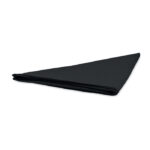 Bandana Polycotton Schwarz, geöffnet dargestellt