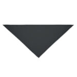 Bandana Polycotton Schwarz, Seitenansicht
