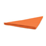 Bandana Polycotton Orange, geöffnet dargestellt