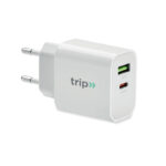 18W 2-Port USB-Ladegerät EU-Ste mit markiertem Druckbereich für Ihr Logo