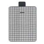 Picknick Decke RPET-Fleece Schwarz, Rückansicht