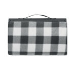 Picknick Decke RPET-Fleece Schwarz, Seitenansicht