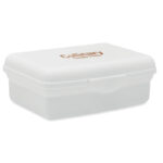 Lunchbox PP 800ml Weiß mit markiertem Druckbereich für Ihr Logo