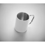 Trinkbecher mit Karabiner, Detailaufnahme des Materials