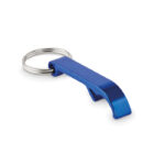 Schlüsselring mit Kapselheber Blau als Werbeartikel mit Logodruck