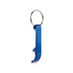 Schlüsselring mit Kapselheber Blau, Seitenansicht