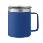 Doppelwandiger Becher 300 ml Blau als Werbeartikel mit Logodruck