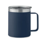 Doppelwandiger Becher 300 ml Blau als Werbeartikel mit Logodruck