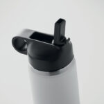 Doppelwandige Flasche 500 ml Weiß, Detailaufnahme des Materials