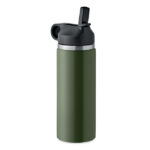 Doppelwandige Flasche 500 ml Gruen als Werbeartikel mit Logodruck