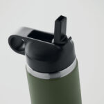 Doppelwandige Flasche 500 ml Gruen, Detailaufnahme des Materials