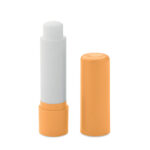 Veganer Lippenbalsam Orange als Werbeartikel mit Logodruck