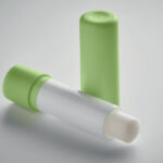 Veganer Lippenbalsam Gruen, Detailaufnahme des Materials