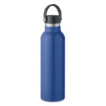 Doppelwandige Flasche 700 ml Blau, Seitenansicht