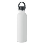 Doppelwandige Flasche 700 ml Weiß, Seitenansicht