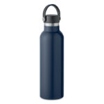 Doppelwandige Flasche 700 ml Blau, Seitenansicht