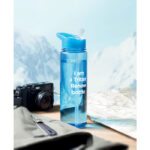 Tritan Renew™ Flasche 650 ml Blau mit markiertem Druckbereich für Ihr Logo