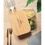 Lunchbox Glas 800ml mit markiertem Druckbereich für Ihr Logo