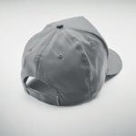 Baseball cap 5 panels reflek., Detailaufnahme des Materials