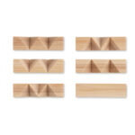 Holzpuzzle/Gehirnjogging Bambus, Rückansicht