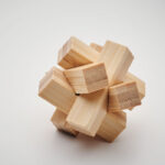 Holzpuzzle/Gehirnjogging Bambus, Detailaufnahme des Materials