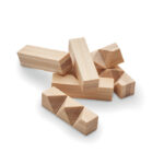 Holzpuzzle/Gehirnjogging Bambus, Seitenansicht