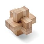 Holzpuzzle/Gehirnjogging Bambus als Werbeartikel mit Logodruck