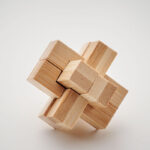 Holzpuzzle/Gehirnjogging Bambus, Detailaufnahme des Materials