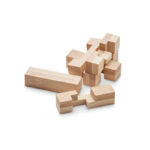 Holzpuzzle/Gehirnjogging Bambus, Seitenansicht