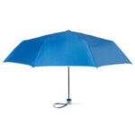 3-faltiger Regenschirm Blau als Werbeartikel mit Logodruck