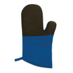 Topfhandschuh Blau, Rückansicht
