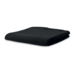 Fleece-Decke Schwarz, Seitenansicht