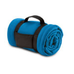 Fleece-Decke Blau als Werbeartikel mit Logodruck