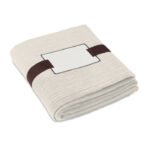 Fleece-Decke Braun als Werbeartikel mit Logodruck