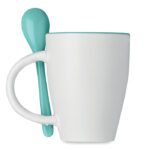 Becher mit Löffel, Rückansicht