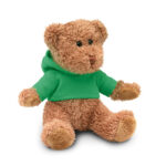 Teddybär mit Hoody  Gruen als Werbeartikel mit Logodruck