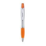 2in1 Stift Orange als Werbeartikel mit Logodruck