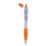 2in1 Stift Orange mit markiertem Druckbereich für Ihr Logo