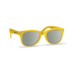 Sonnenbrille Gelb mit markiertem Druckbereich für Ihr Logo